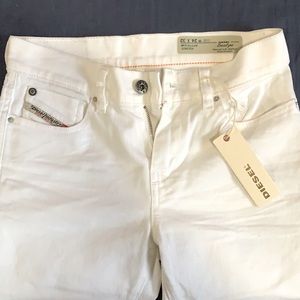 New White Diesel jeans straight cut